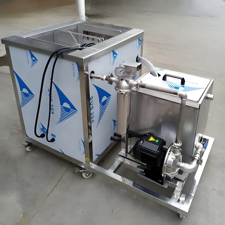 单槽溢流循环除油超声波清洗机