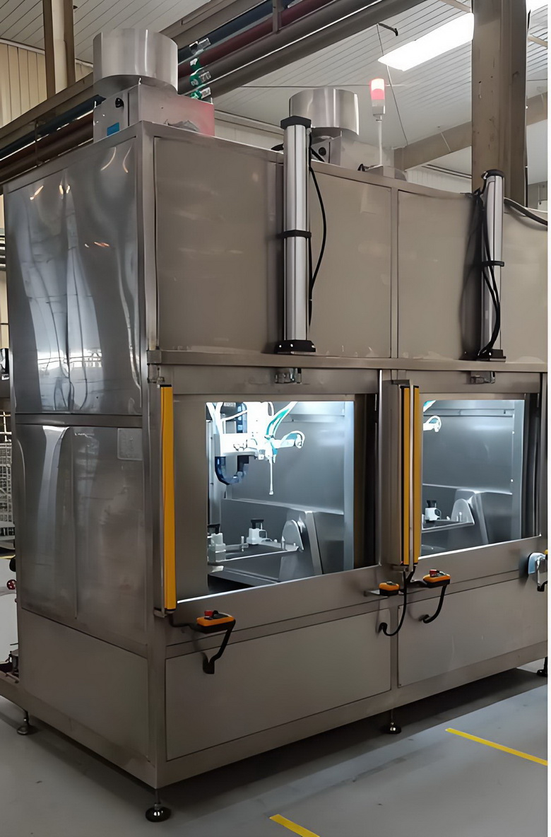 汽车新能源部件双腔定点高压喷淋机