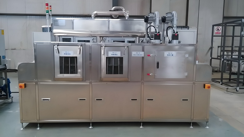 连线式冲压零件喷淋清洗机