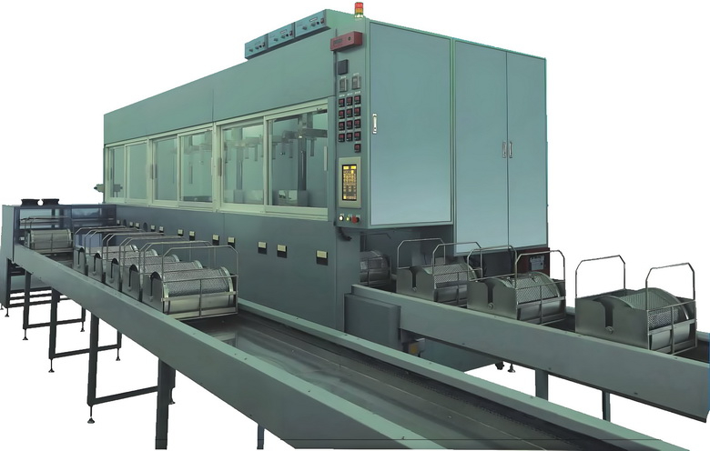 五槽精密冲压端子真空转篮碳氢清洗机